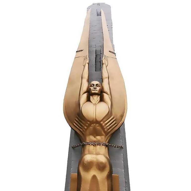 17' Tall Art Deco Style "Wings of the Republic" Angel Sculpture , 3 Available - 4