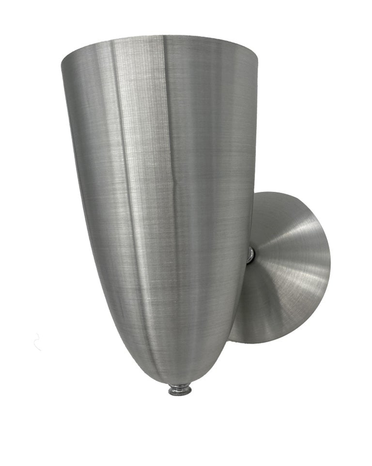Mid Century Spun Aluminum Torchiere Wall Sconce, Unused Old Stock - 3