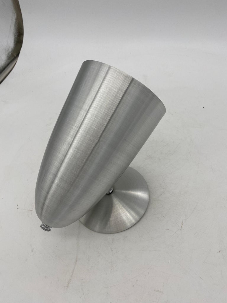Mid Century Spun Aluminum Torchiere Wall Sconce, Unused Old Stock - 4