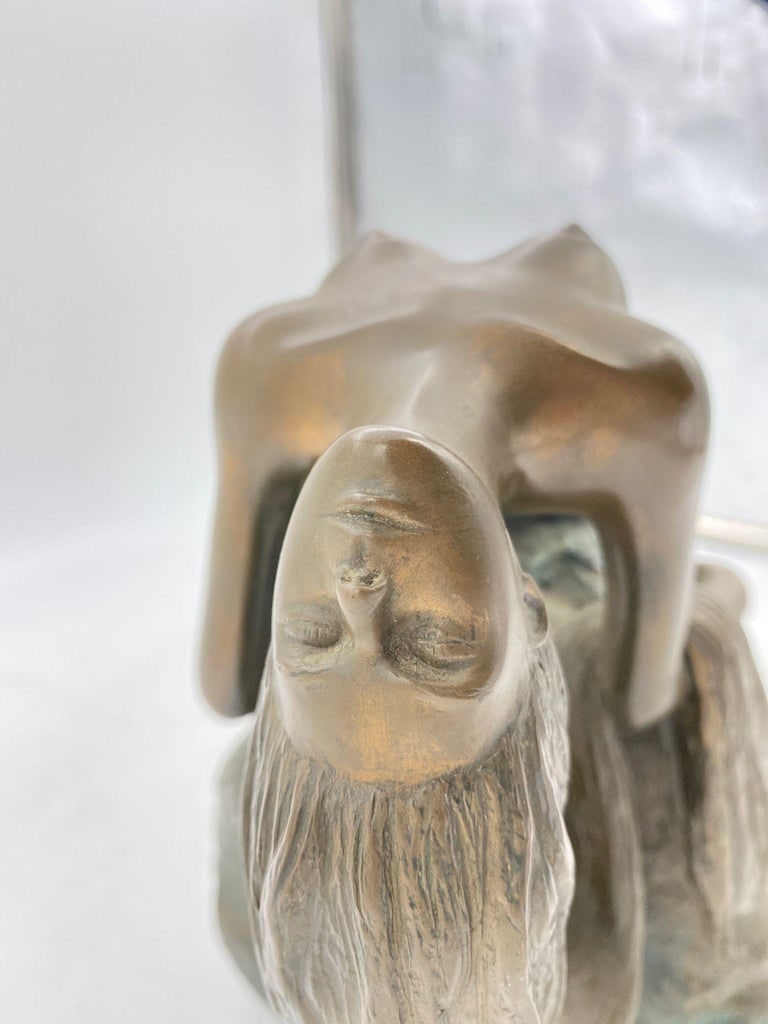 Bronze Mermaid Siren Statue on Beach Rock by James Siebert - 11