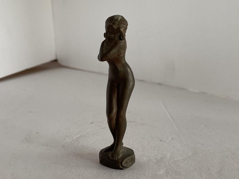 Bronze Shy Nude Women Art Nouveau Letter Wax Seal Stamp - 3