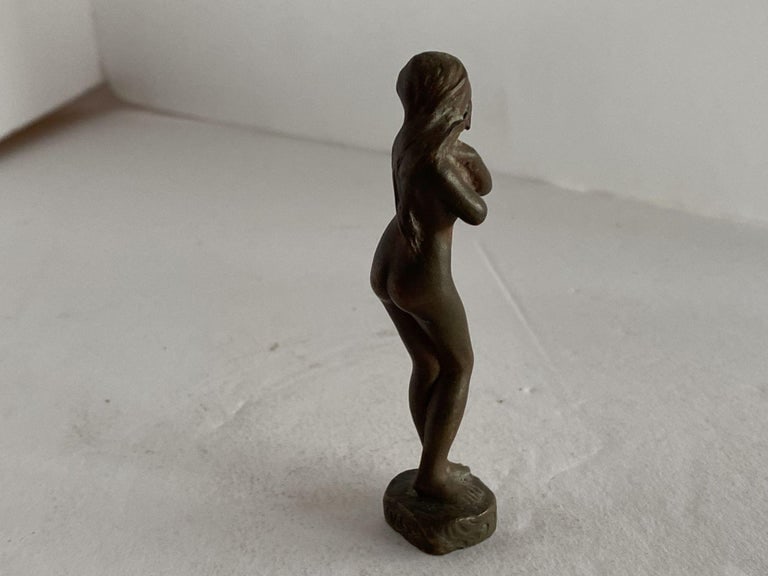 Bronze Shy Nude Women Art Nouveau Letter Wax Seal Stamp - 6