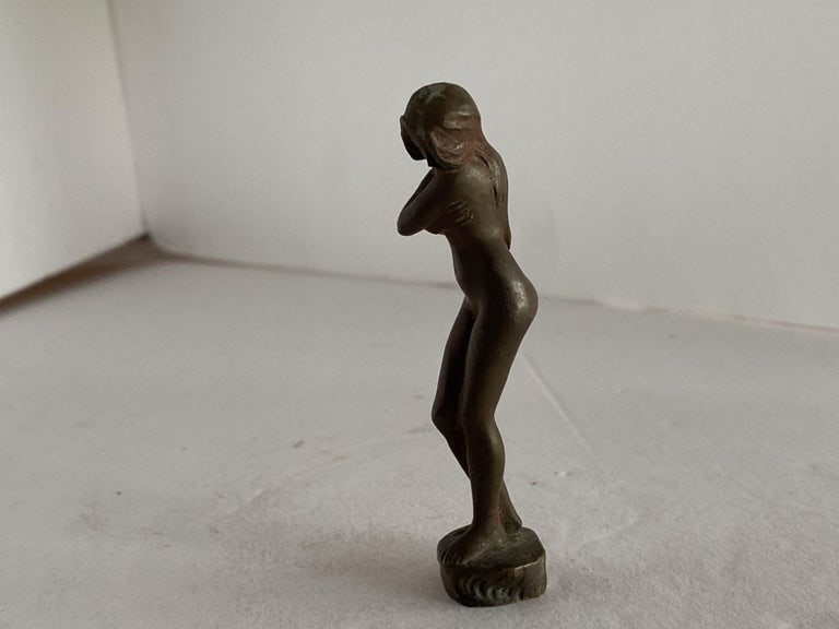 Bronze Shy Nude Women Art Nouveau Letter Wax Seal Stamp - 7