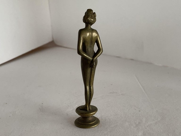 Bronze Art Nouveau Nude Women Letter Wax Seal Stamp - 5