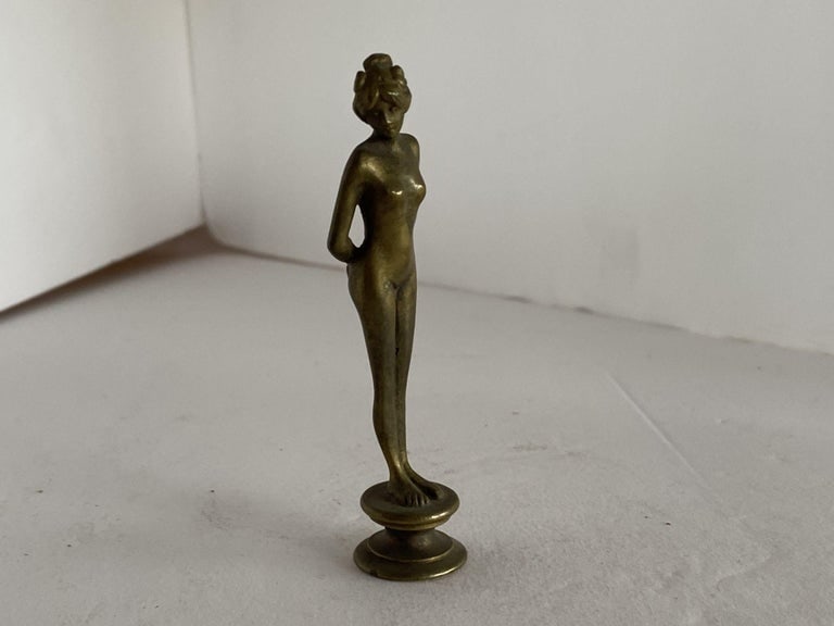 Bronze Art Nouveau Nude Women Letter Wax Seal Stamp - 6