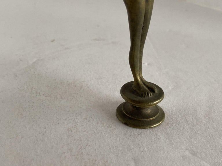Bronze Art Nouveau Nude Women Letter Wax Seal Stamp - 9