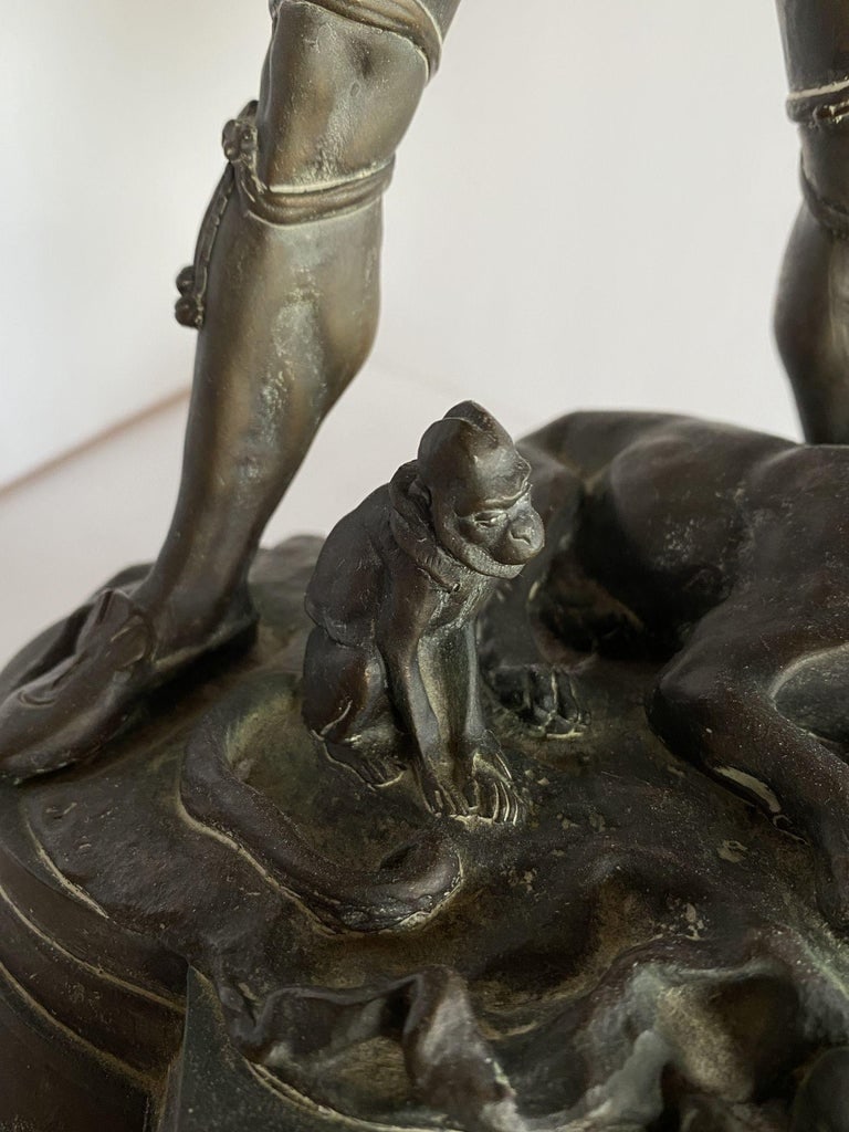 Victorian Bronze Jester Sculpture by After Alfred Barye, France 1860 - 11