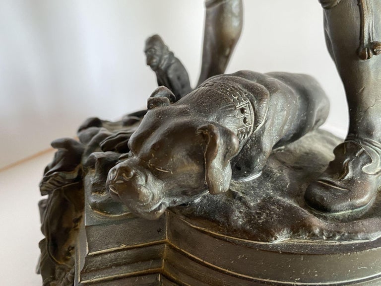 Victorian Bronze Jester Sculpture by After Alfred Barye, France 1860 - 12