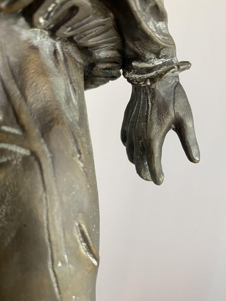 Victorian Bronze Jester Sculpture by After Alfred Barye, France 1860 - 16