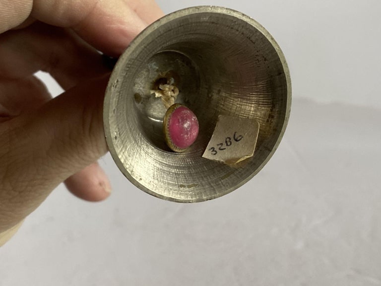 Sterling Silver Figural Female Desktop Servant Bell, Circa 1900 - 7