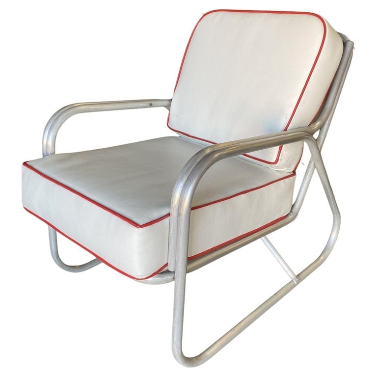 Aluminum Patio/Outdoor Mid-century Lounge Chair With Speed Arms - 2