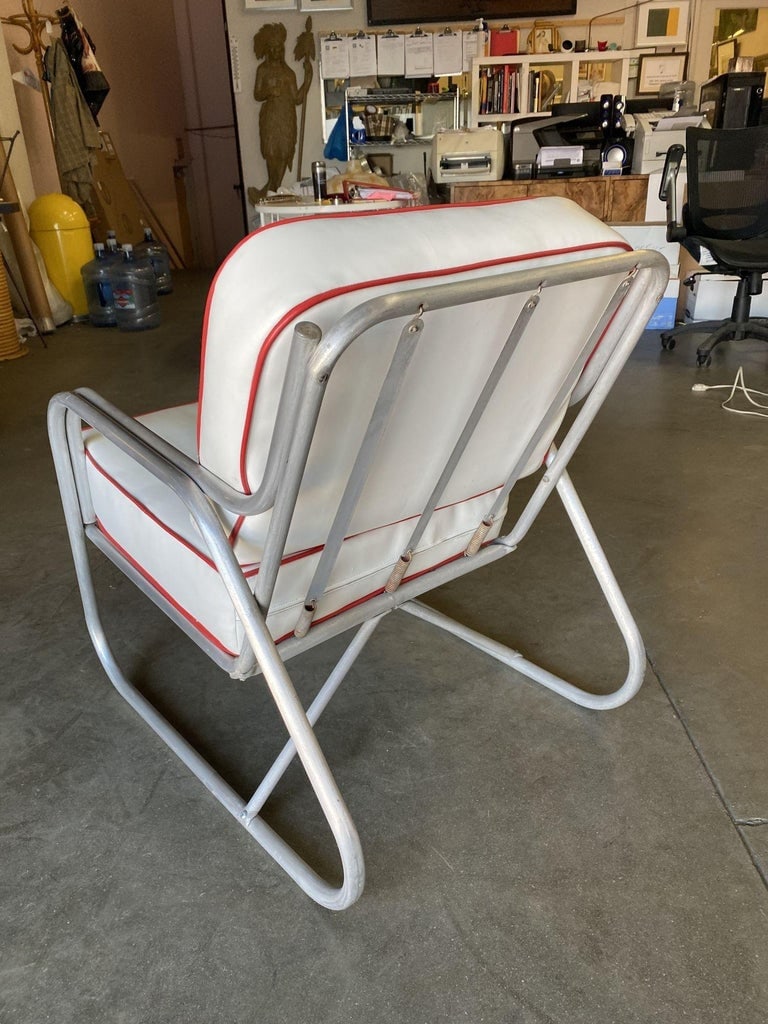 Aluminum Patio/Outdoor Mid-century Lounge Chair With Speed Arms - 6