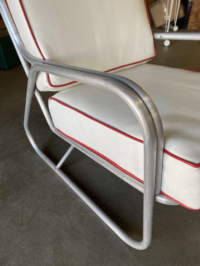 Aluminum Patio/Outdoor Mid-century Lounge Chair With Speed Arms - 8