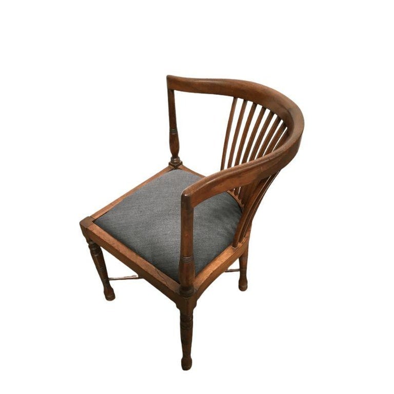 Jugendstil Maple Wood Corner Chair with Upholstered Seat by Adolf Loos, c. 1900 - 6