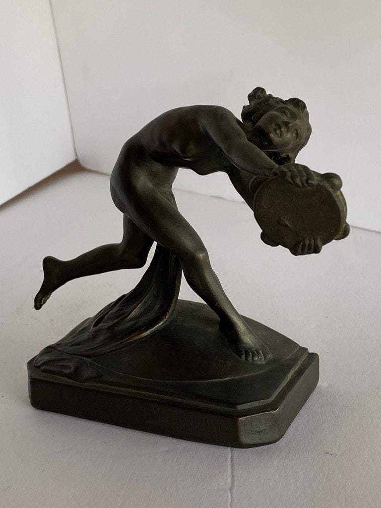 Art Nouveau Nude Female Nymph Cast Bronze Bookends, Pair - 7