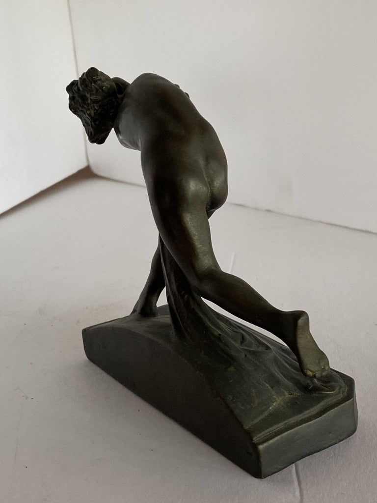Art Nouveau Nude Female Nymph Cast Bronze Bookends, Pair - 9