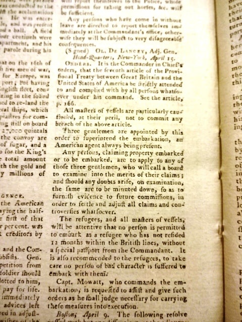 1783 George Washington Retires as Commander in Chief - 3