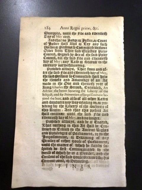 1689 English Act Conspiring Against Government - 3
