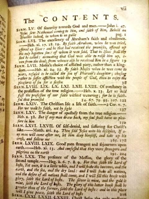 1748 Leather Volume of English Sermons - 3