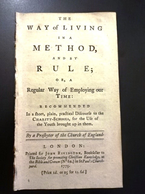 1775 The Way of Living in a Method and Rule (1 of 3)
