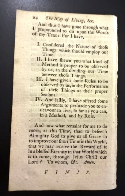 1775 The Way of Living in a Method and Rule - 3