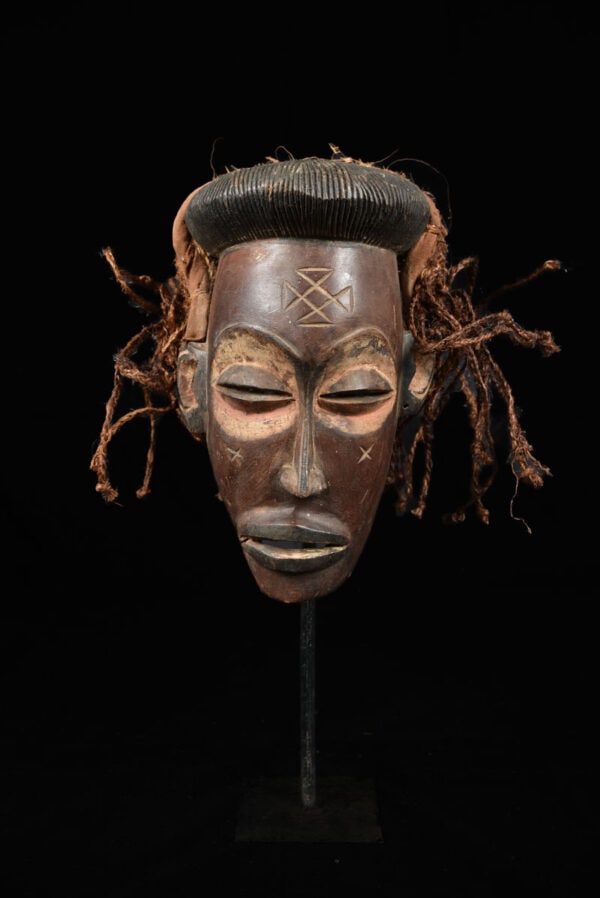 Mask - Wood, Raphia - Chokwe - Congo DRC - 2