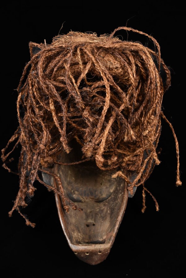 Mask - Wood, Raphia - Chokwe - Congo DRC - 8