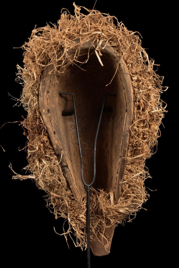 Initiation mask - Wood, Raphia - Bembe - DR Congo - 7