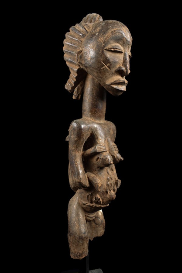 Maternity figure - Wood - Luba - Congo - 6
