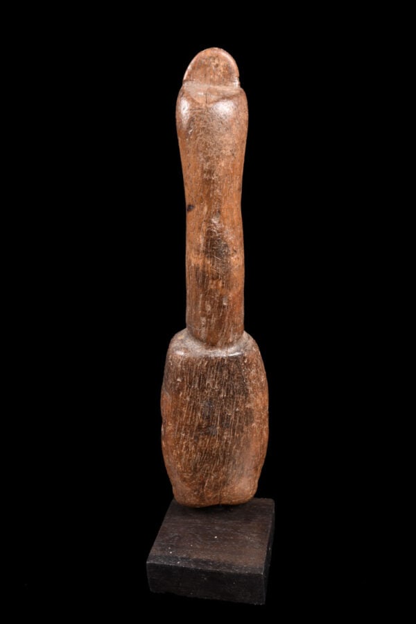 Flute - Wood - Lobi - Burkina Faso: Old Lobi flute from Burkina Faso. Flutes were used across sub-Saharan Africa in as many different ways as their forms were varied: individually or in groups, e.g. as a signalling instrument, as a