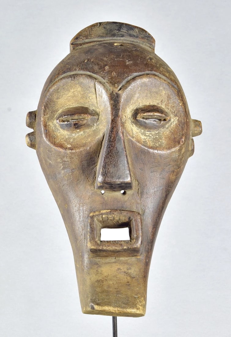 Beautiful MBAGANI Binji Mask African art Congo Drc Zaire - 2