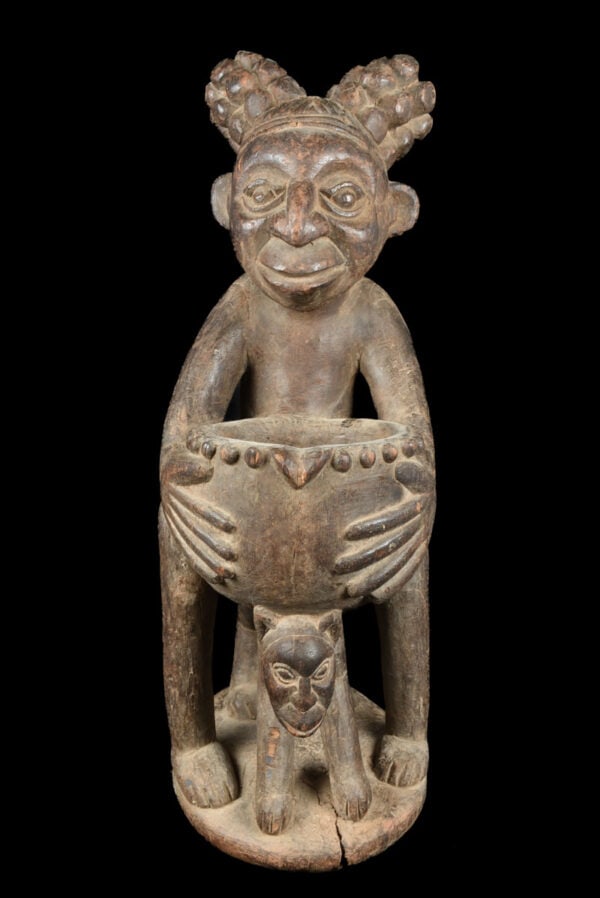 Bowl figure - Bamun - Grassland of Cameroon (81 cm) - 2