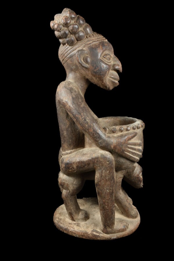 Bowl figure - Bamun - Grassland of Cameroon (81 cm) - 3