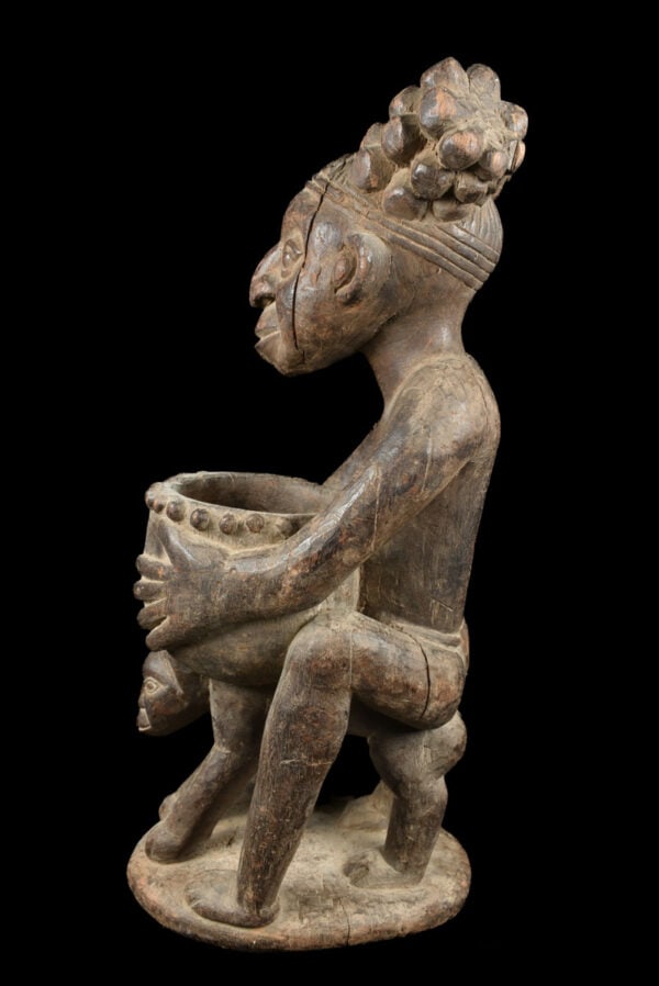 Bowl figure - Bamun - Grassland of Cameroon (81 cm) - 5