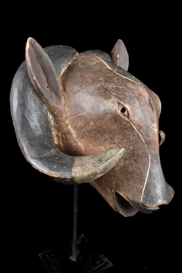 Ram mask - Wood - Baule - Ivory Coast - 3