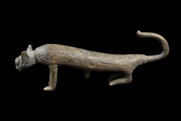 Leopard Figure - Bronze - Asante - Ghana - 4