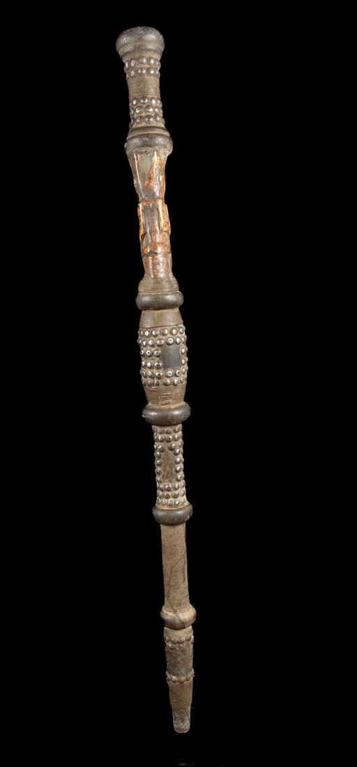 Power Stick / Scepter - Wood, Bone - Lega - DR Congo - 5