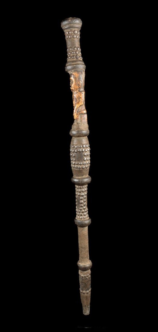 Power Stick / Scepter - Wood, Bone - Lega - DR Congo - 6