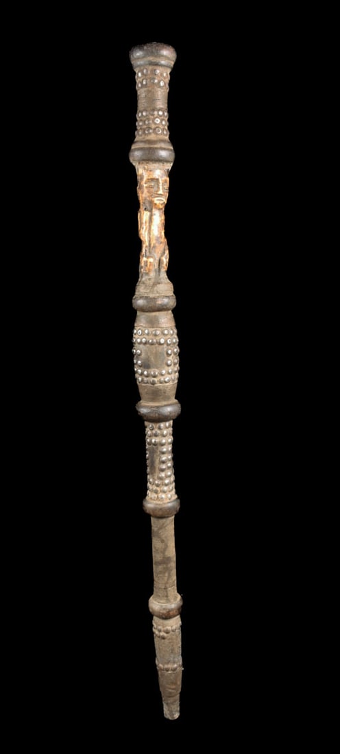 Power Stick / Scepter - Wood, Bone - Lega - DR Congo - 9
