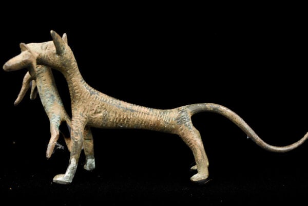 Animal Figure - Bronze - Edo - Benin: Beautiful bronze animal from Benin. Benin bronzes are probably the most famous bronzes of African art, in front of the Ife and Owo craftsmanships. This is due to the proximity with the Atlantic