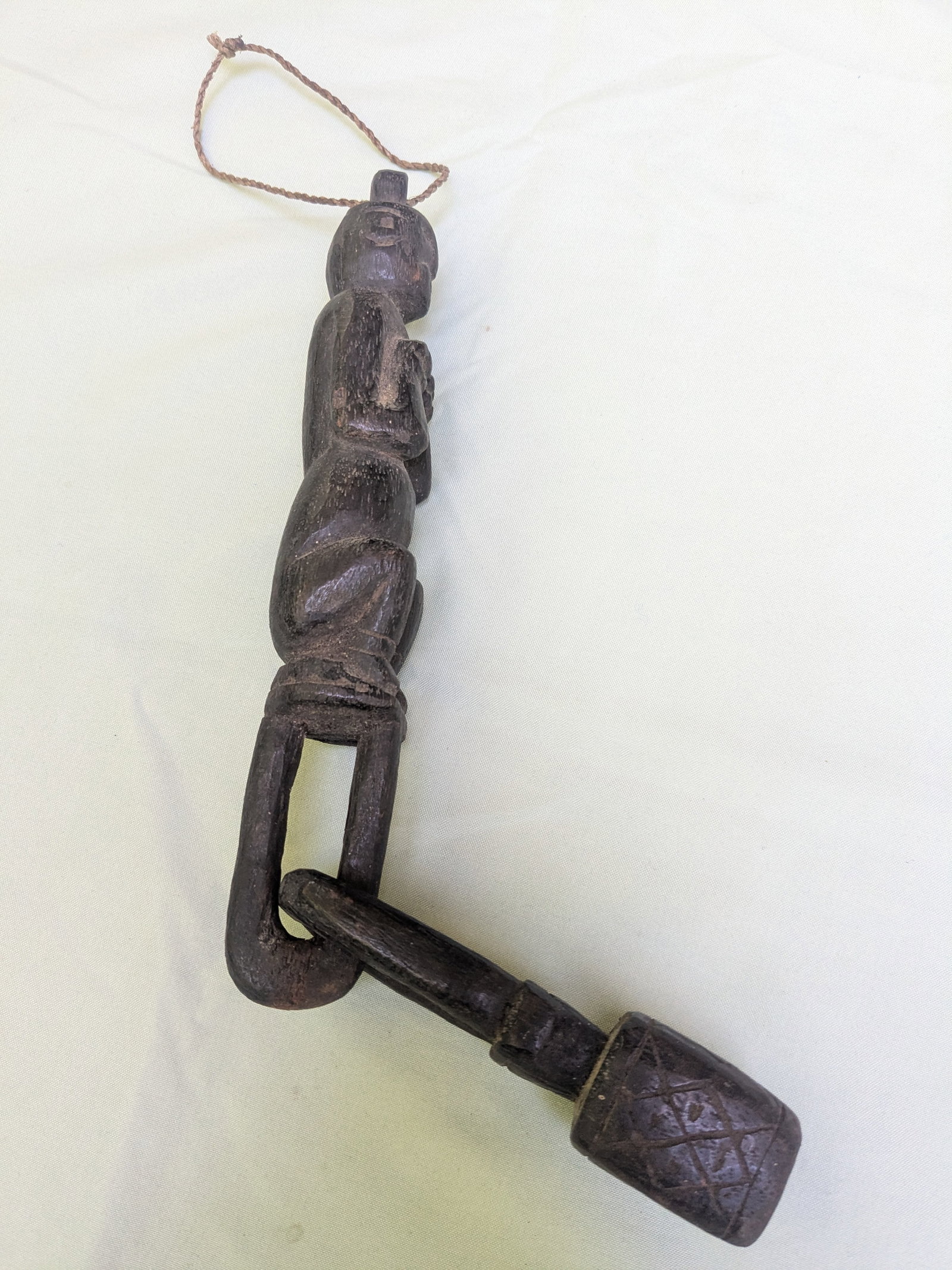 Squating Spirit Figure with Chain - 2