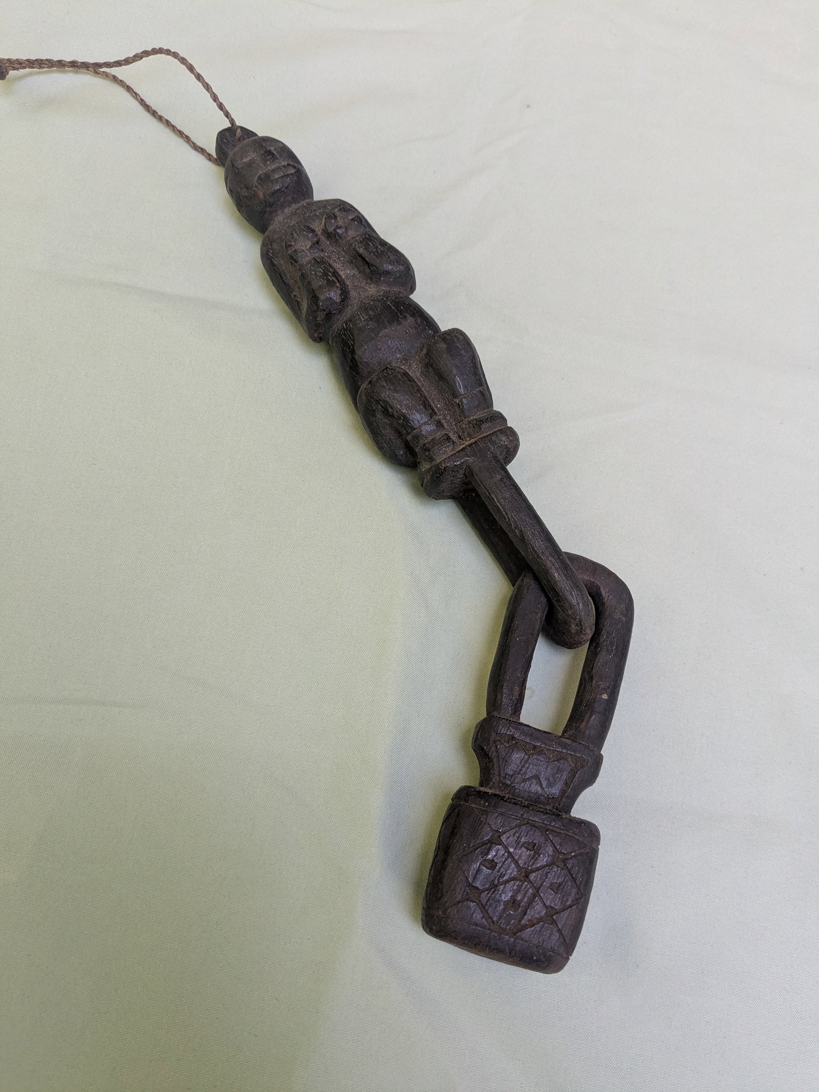 Squating Spirit Figure with Chain - 3