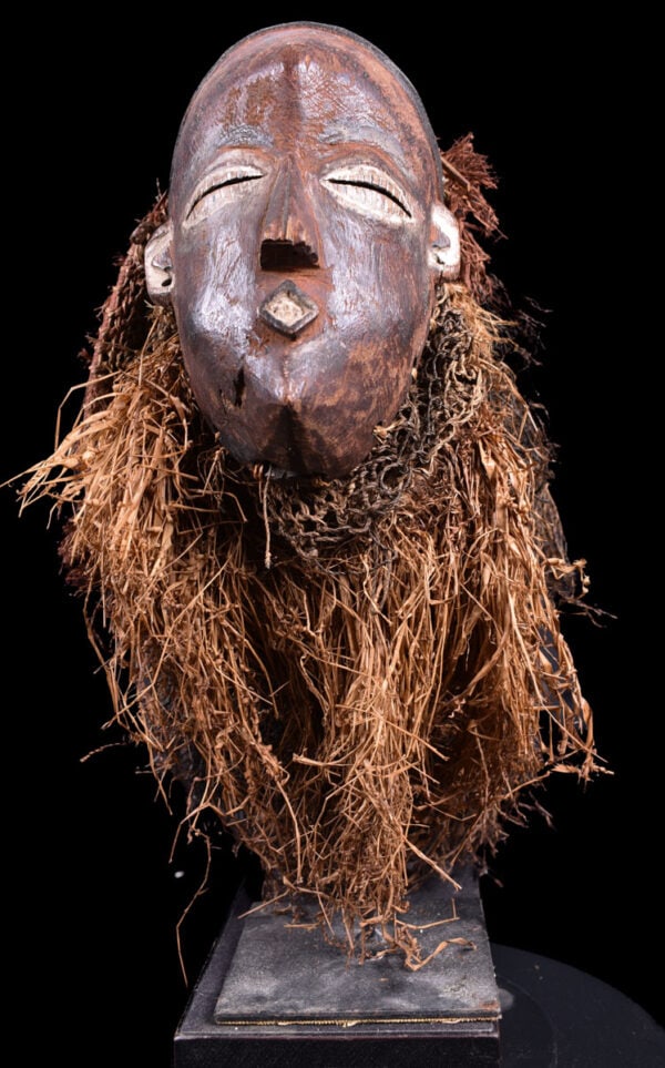 Mask - Wood, Raphia - Chokwe - Congo DRC - 2