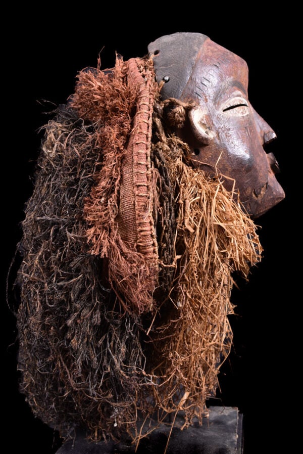 Mask - Wood, Raphia - Chokwe - Congo DRC - 6
