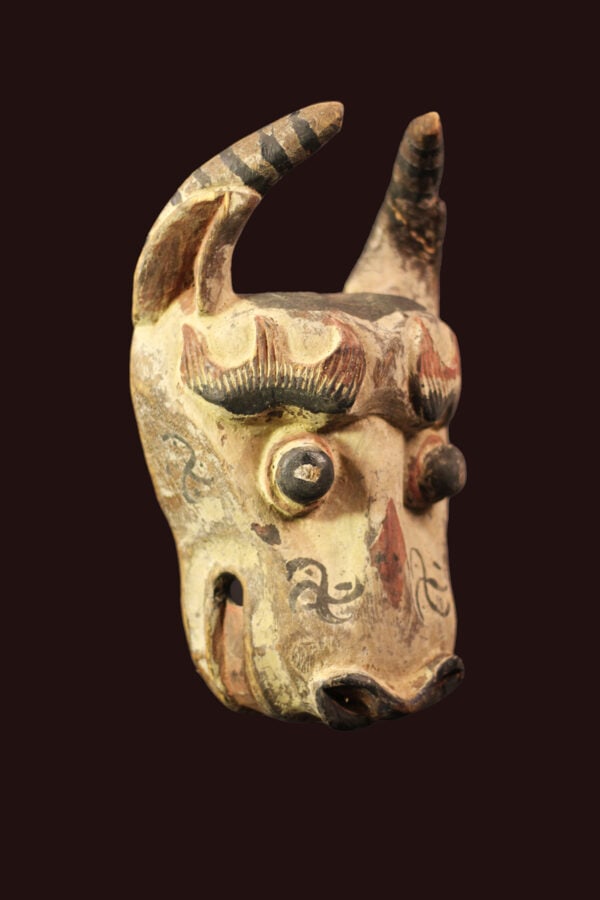 Bull mask - Wood - Monpa - India - 4