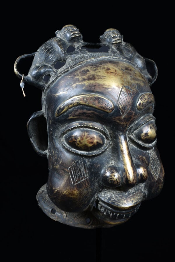 Mask - Bronze - Bamoun - Grassland of Cameroun - 3