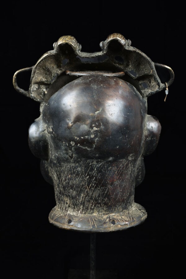 Mask - Bronze - Bamoun - Grassland of Cameroun - 5