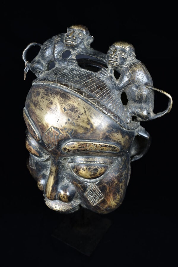 Mask - Bronze - Bamoun - Grassland of Cameroun - 7
