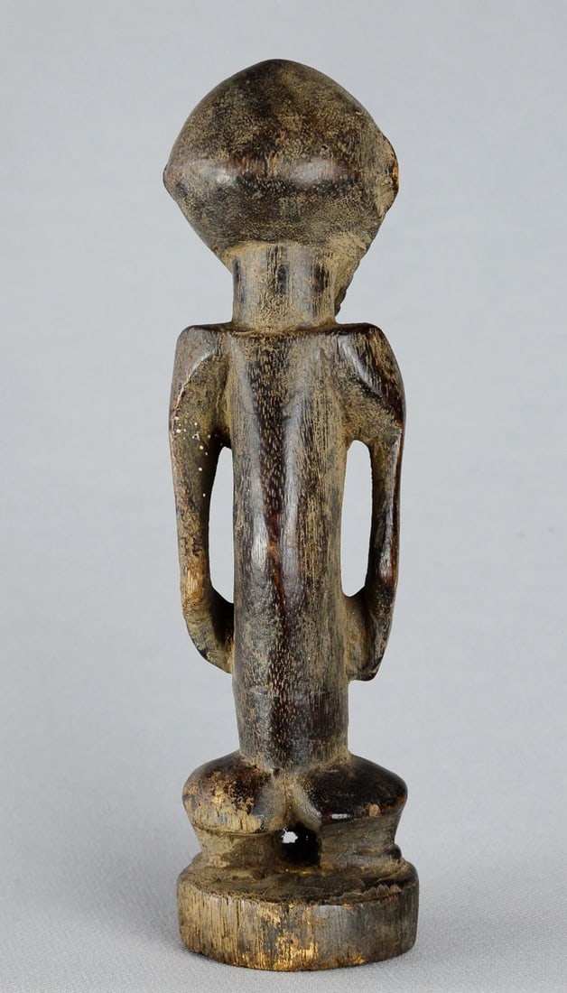 Cute decorative BEMBE standing figure wooden african sculpture Congo 10" - 6