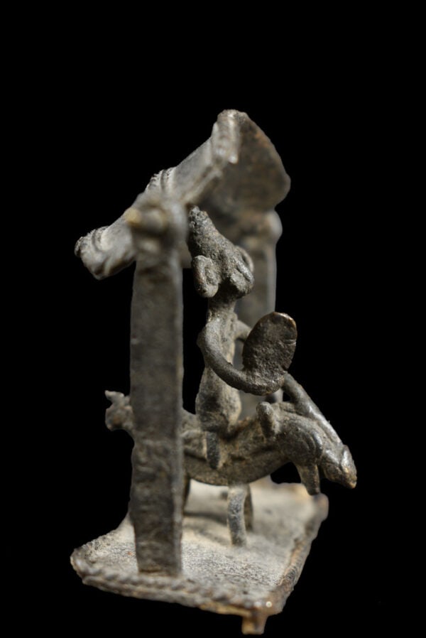 Horse rider figure - Bronze- Sao / Kotoko - Chad - 5